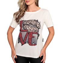 Camiseta T-Shirt Feminina Casual Tecido Premium Confortável