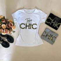 Camiseta T-Shirt Feminina - CHIC