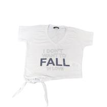 Camiseta T-Shirt Feminina Com Frase E Amarração