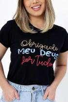 Camiseta T-shirt feminina com frases evangélicas cristã