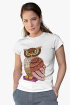 Camiseta T-Shirt Feminina Coruja 01