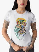 Camiseta T-Shirt Feminina Coruja 03 - Salvador