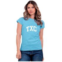 Camiseta T-shirt Feminina Custom - TXC Ref: 38168 Camiseta T-shirt Feminina Custom - TXC Ref: 38168