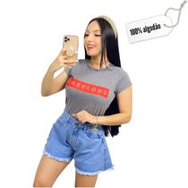 Camiseta T-Shirt Feminina de algodão Fabulous