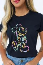 Camiseta T-Shirt feminina Disney Mickey colorido - Bella Bajona
