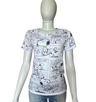 Camiseta T-shirt Feminina Estampa Desenho Animado Snoopy - Ninhas