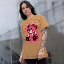 Camiseta T-shirt Feminina Estampada URSO VIOLENTO