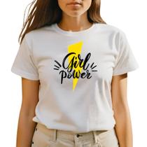 Camiseta T-shirt Feminina Frase Mulher Poderosa Blusinha Algodão GuGi