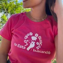 Camiseta T-shirt Feminina lo que buscas Rosa Camiseta T-shirt Feminina lo que buscas Rosa