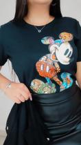 Camiseta T-Shirt Feminina Mickey Personagens Disney