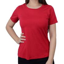 Camiseta T-Shirt Feminina Olho Fatal Viscose Vermelha - 7600