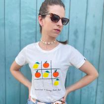 Camiseta T-shirt Femininas Jogo da Velha Camiseta T-shirt Femininas Jogo da Velha