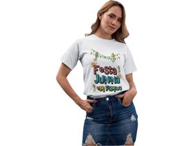 Camiseta T-Shirt Festa Junina em Família Branca