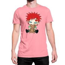 Camiseta T-Shirt Gaara Chibi Anime Naruto Algodão