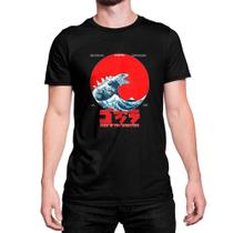 Camiseta T-Shirt Godzilla A grande Onda de Kanagawa - Store Seven