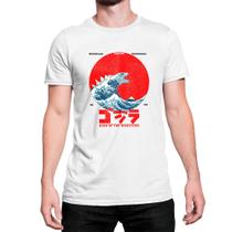 Camiseta T-Shirt Godzilla A grande Onda de Kanagawa