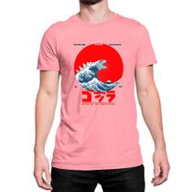 Camiseta T-Shirt Godzilla A grande Onda de Kanagawa