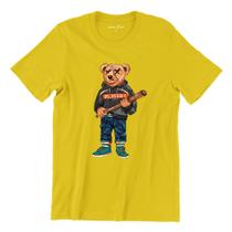 Camiseta T-shirt Gola Redonda Unissex Algodão Urso Teddy Tech