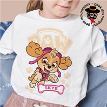 Camiseta T-shirt Infantil Skye Patrulha Canina