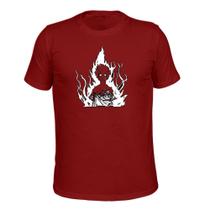 Camiseta T-Shirt Malha 30.1 Estampada Fogueira