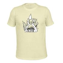 Camiseta T-Shirt Malha 30.1 Estampada Fogueira