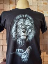 Camiseta T-Shirt Masculina Leão Camiseta T-Shirt Masculina Leão