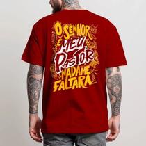 Camiseta T-Shirt Masculina Nada Me Faltara Diverse Estilos Camisa Manfinity 100% Algodão Street Wear