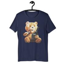 Camiseta T-Shirt Masculina Urso Bear Whisky