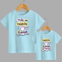 Camiseta T-shirt Pacotinho De Amor Mãe e Filha(o) Algodão Presente Dias Das Mães Camiseta T-shirt Pacotinho De Amor Mãe e Filha(o) Algodão Presente Dias Das Mães
