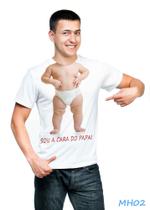 Camiseta T-shirt para Chá de Bebê a Cara do Papai