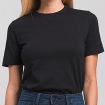 Camiseta T-shirt Preta Feminina Anti Odor/amasso Básica Camiseta T-shirt Preta Feminina Anti Odor/amasso Básica