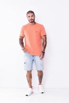 Camiseta T-shirt - Rosa Pereira - Salmão