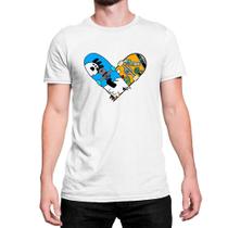Camiseta T-Shirt SK8 The Infinity Skate Coração Algodão
