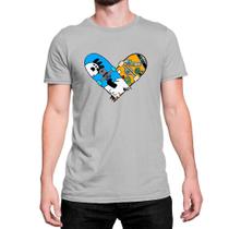 Camiseta T-Shirt SK8 The Infinity Skate Coração Algodão