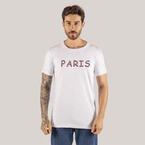 Camiseta T-Shirt Slim Moda Streetwear Camisa Algodão Paris Cont