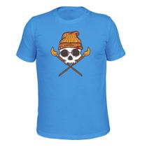 Camiseta T-Shirt Tecido Macio Caveira Vasoura