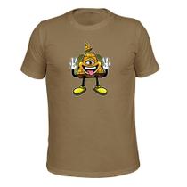 Camiseta T-Shirt Tecido Macio Estampada Piramede Olho