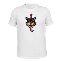 Camiseta T-Shirt Tecido Macio Lingua Gato