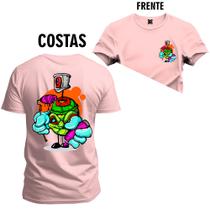 Camiseta T-shirt Unissex Algodão Soco Frente Costas