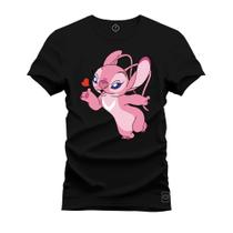 Camiseta T-Shirt Unissex Eestampada Algodão Angel