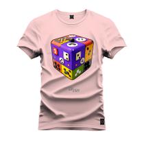 Camiseta T-Shirt Unissex Eestampada Algodão Cubo 2x29