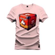Camiseta T-Shirt Unissex Eestampada Algodão Cubo Alerta