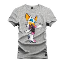 Camiseta T-Shirt Unissex Eestampada Algodão Gatinha Sonic