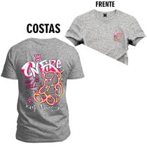 Camiseta T-Shirt Unissex Eestampada Algodão Gnare Frente e Costa