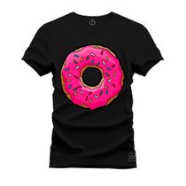 Camiseta T-Shirt Unissex Eestampada Algodão Rosquinha