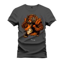 Camiseta T-Shirt Unissex Eestampada Algodão Tigre Basquete - Nexstar