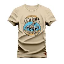 Camiseta T-Shirt Varias Cores Tecido Macio Cowboys