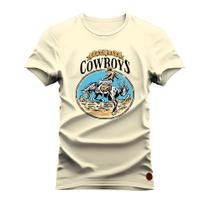 Camiseta T-Shirt Varias Cores Tecido Macio Cowboys