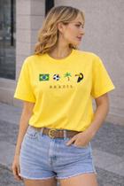 Camiseta T-Shirts BRAZIL TUCANO 100% Algodão Premium Cor:AMARELOTamanho:GG Camiseta T-Shirts BRAZIL TUCANO 100% Algodão Premium Cor:AMARELOTamanho:GG