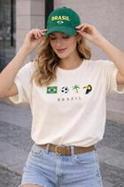 Camiseta T-Shirts BRAZIL TUCANO 100% Algodão Premium Cor:OFFTamanho:P